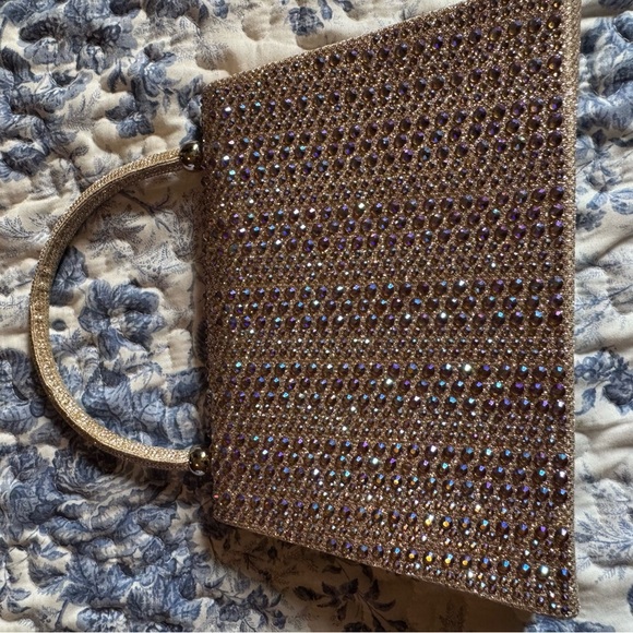 Elegant Gold and Multicolor Embellished Women's Bag - Picture 3 of 7